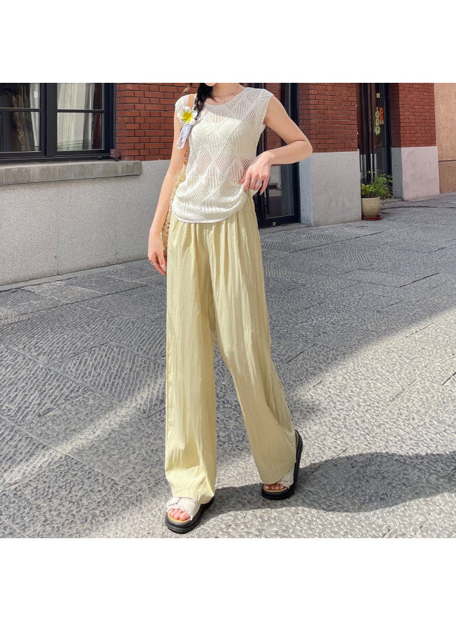 Jeanswest Fashion Best-seller Women's Yamamoto Wide-leg Pants - Minimalist, Lightweight, Comfortable, Loose Fit, Slouchy, Slimming, Flowy, Height-extending Casual Trousers - Image 5