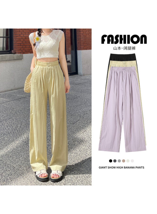 Jeanswest Fashion Best-seller Women's Yamamoto Wide-leg Pants - Minimalist, Lightweight, Comfortable, Loose Fit, Slouchy, Slimming, Flowy, Height-extending Casual Trousers - Image 4