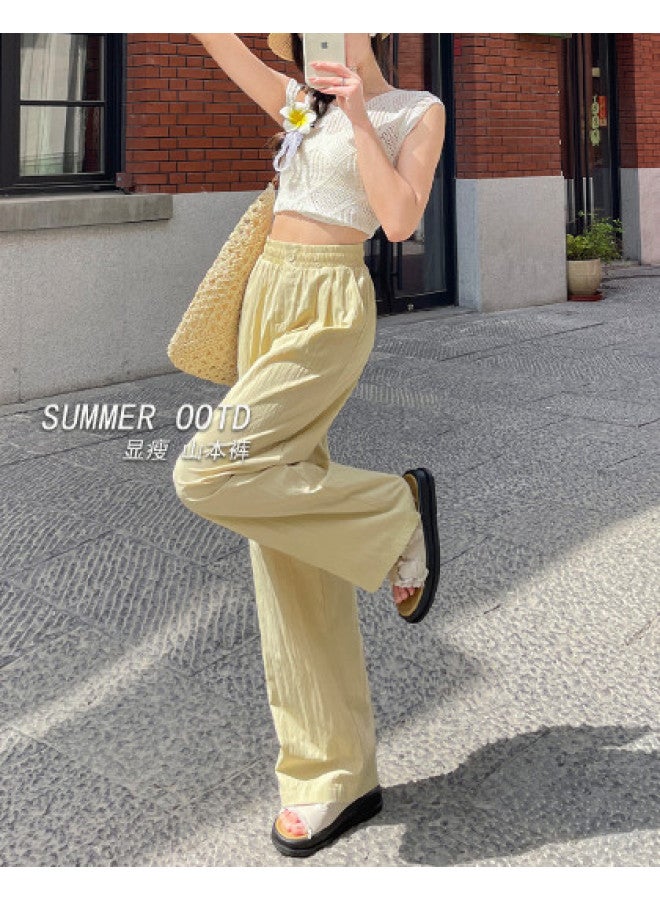 Jeanswest Fashion Best-seller Women's Yamamoto Wide-leg Pants - Minimalist, Lightweight, Comfortable, Loose Fit, Slouchy, Slimming, Flowy, Height-extending Casual Trousers - Image 1