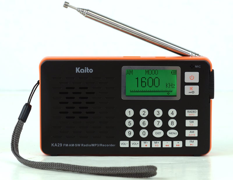 Kaito KA29 All in one World Receiver, with Recorder, AM FM SW Radio and MP3 Player(Black) - Image 3