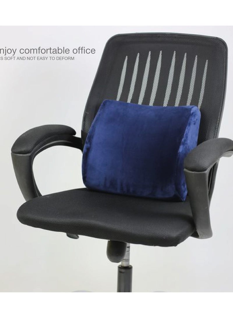 Max Comfort Memory Foam Back Cushion for Lumbar Pain Prevention and Lumbar Back Cushion for Office Car Home Chair  - Image 3