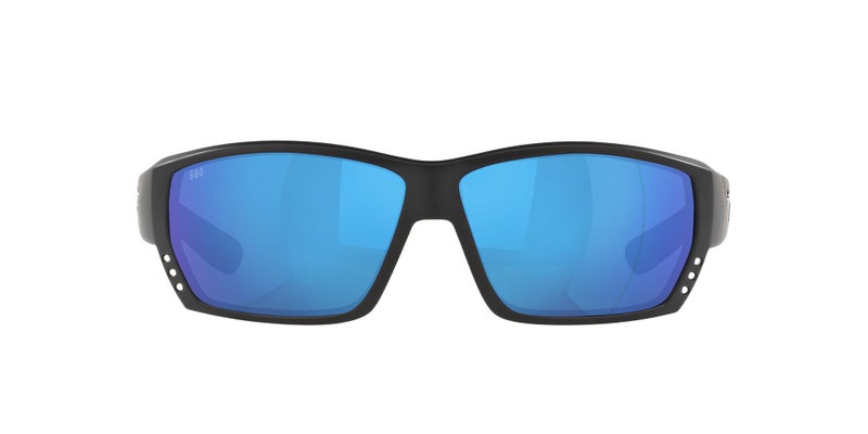 Costa Del Mar Man Sunglasses Matte Black Frame, Blue Mirror Lenses 62MM - Image 1