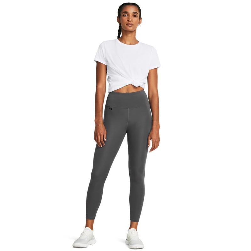 Under Armour Womens Motion Ankle Leggings, (025) Castlerock / / Black, Small - Image 2