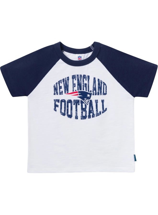 Gerber Geber Unisex Baby NFLTeam T-Shirt and Shorts Set, Patriots, 18 Months - Image 3