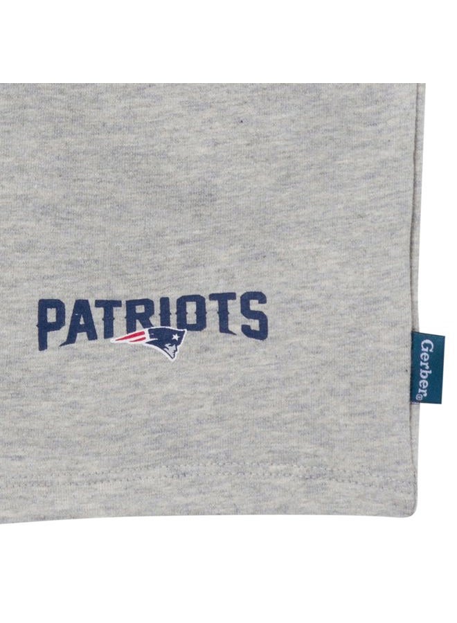 Gerber Geber Unisex Baby NFLTeam T-Shirt and Shorts Set, Patriots, 18 Months - Image 4