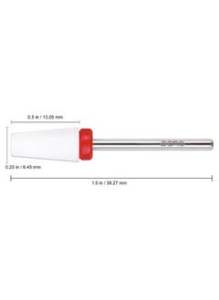 Pana PANA Tapered Barrel Ceramic Bit 3/32" Shank Size - (Ceramic, Fine Grit) - Fast remove Acrylic or Hard Gel Nail Drill Bit for Manicure Pedicure Salon Professional or Beginner  - Image 2