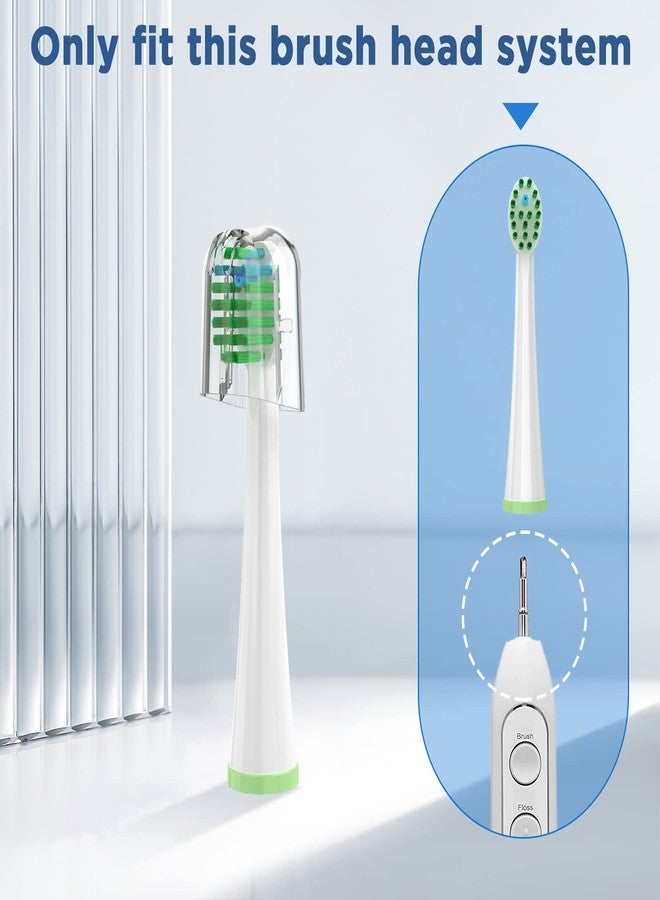 Fregum Replacement Toothbrush Heads for All Waterpik Sonic Fusion Models (SF-01, SF-02, SF-03, and SF-04 Series, Compact, with Covers, 5 Count, White - Image 3