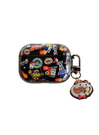 For Airpods4 Generation Bluetooth Headset Protective Cover For Apple 3 Generation/Pro2 Cartoon Soft Case Cute Personality Pendant-Color:IMD Soft Shell-Tide Brand Label (with Pendant)-Applicable Model:Airpods 3 Headphone Set - pzsku/ZC0DA750E7855A1274B85Z/45/1747678514/ea13506b-aef7-4c28-a9d8-64b055a9f70f
