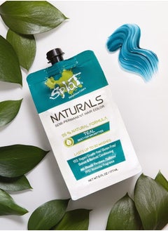 SPLAT Naturals, Semi-Permanent Teal Hair Dye : 100% Vegan, Cruelty-Free, No Bleach Required, Free of Ammonia, PPD, Parabens & Sulfates - 6 Oz  - Image 4