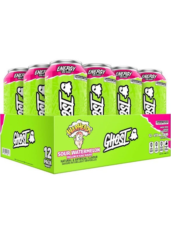 Ghost -Energy RTD Warheads Sour Watermelon Pack Of 12