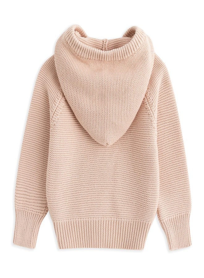 Curipeer Baby Girls Knitted Cardigan Infant Thin Hollow Heart Outwear Sweaters for Spring and Summer 2-3T A-Pink - Image 3