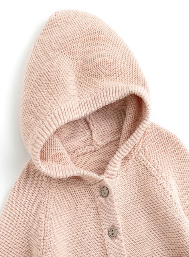 Curipeer Baby Girls Knitted Cardigan Infant Thin Hollow Heart Outwear Sweaters for Spring and Summer 2-3T A-Pink - Image 5