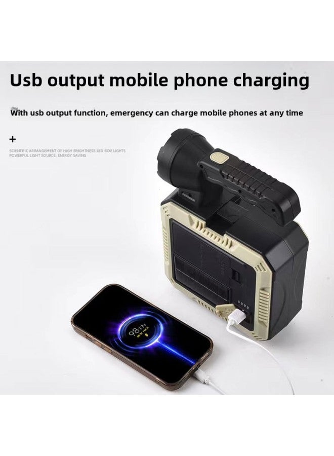 Loquat Multi-functional Outdoor Flashlight With Maintenance Tools, Vehicle-mounted Work Light, Multi-scene Emergency Searchlight-Color:7739 With Tool Led - Image 4