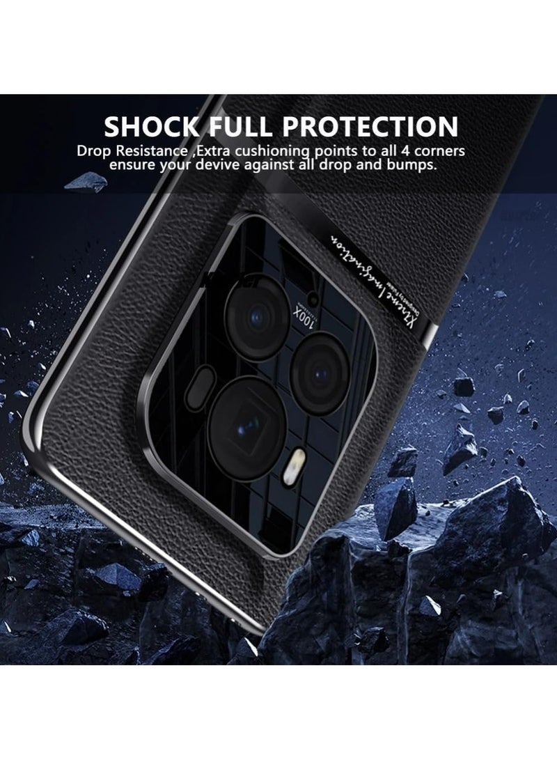 Case Compatible with Original Leather Case For Honor Magic 6 Ultimate Shockproof Back Cover Plating Bumper For Magic6 RSR Hard PC Mobile Phone Case - Image 3