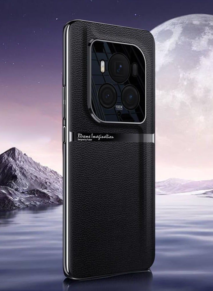 Case Compatible with Original Leather Case For Honor Magic 6 Ultimate Shockproof Back Cover Plating Bumper For Magic6 RSR Hard PC Mobile Phone Case - Image 1