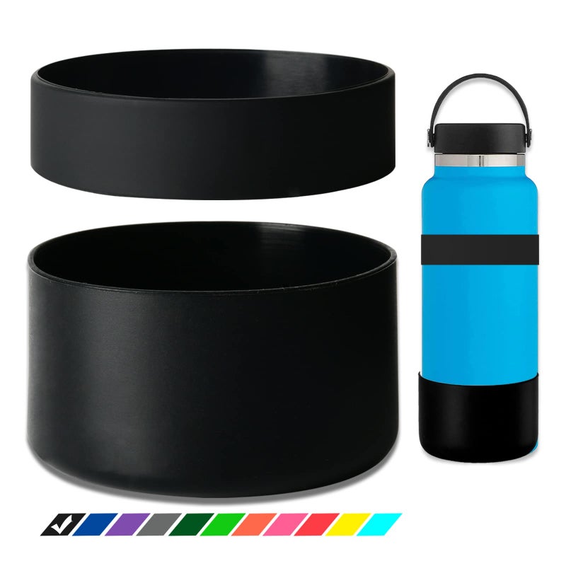 Greant Double Protective Water Bottle Boot Compatible with Hydro Flask, Silicone Flex Boot Compatible with Hydroflask Boot, Universal Anti-Slip Bottle Sleeve, 3 Sizes to Choose - Image 1