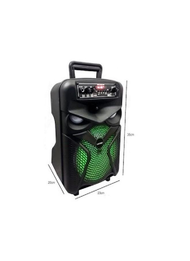 KIMISO QS-824 8 Inch LED Portable Super Bass Speaker Bluetooth/USB/TF/LED Light