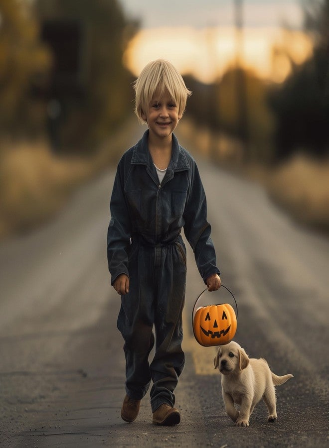 VZQI Kids Coveralls for Boys Navy Coveralls Mechanic Suit Halloween Lightweight Coveralls Jumpsuit - Image 2