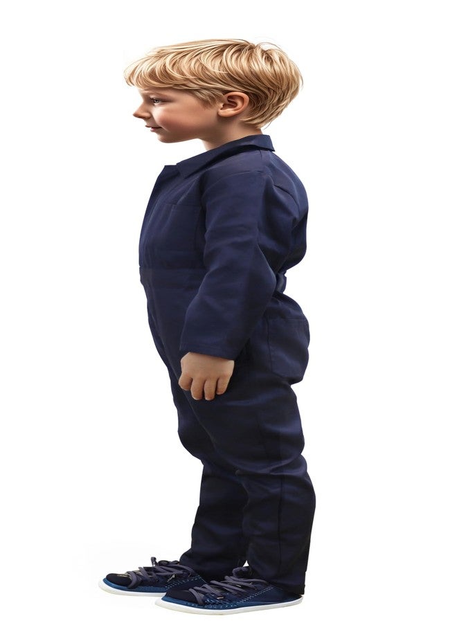 VZQI Kids Coveralls for Boys Navy Coveralls Mechanic Suit Halloween Lightweight Coveralls Jumpsuit - Image 4