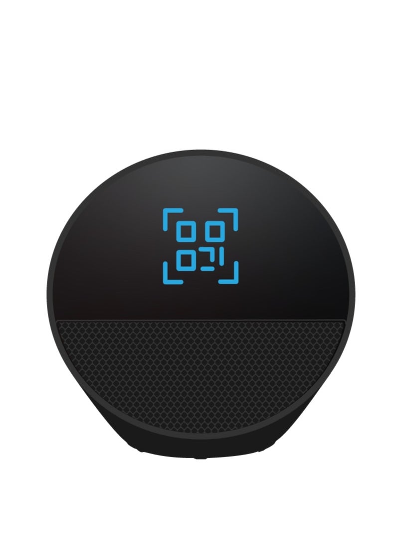 ريبنيو - Echo Spot جهاز ذكي مع سونيدو النابض بالحياة وأليكسا مزود بشاشة جميلة (اسود) اصدار حديث2024 - Image 1