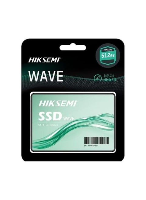 Hikvision HIKSEMI WAVE(S) SATA SSD Solid State Drive 2.5 Inch Sata3-512GB Up to 530MB/s,Internal Solid State Drive for Desktop Laptop Computer KSA Virsion