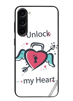 Protective Case Cover For Samsung Galaxy S23 Unlock My Heart Design Multicolour