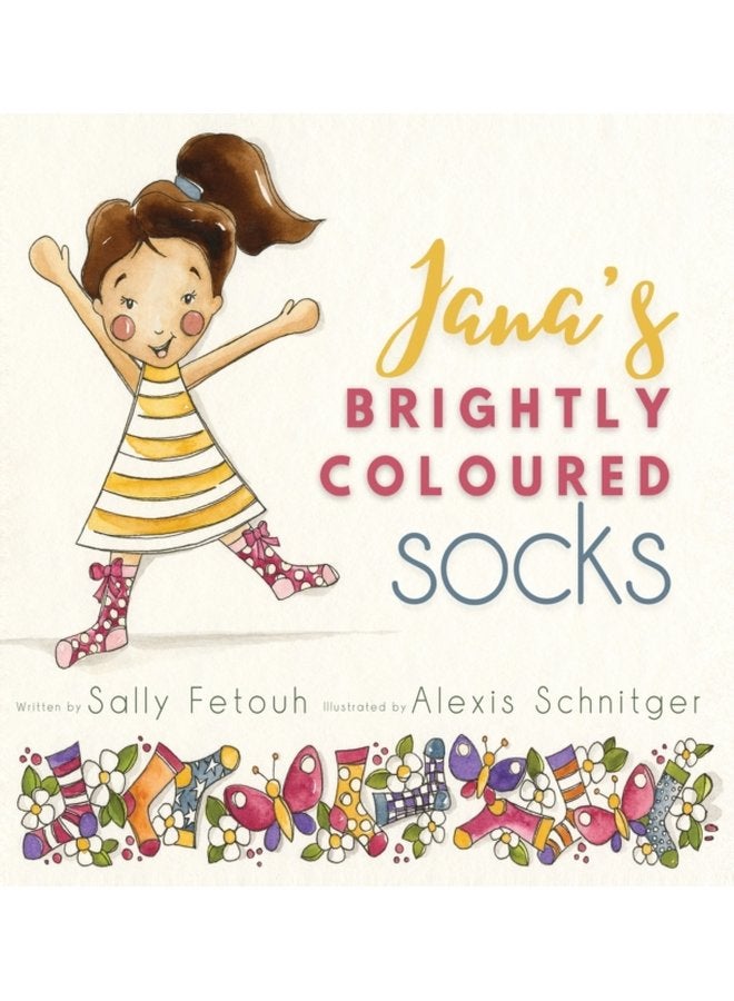 Jana s Brightly Coloured Socks - Hardback