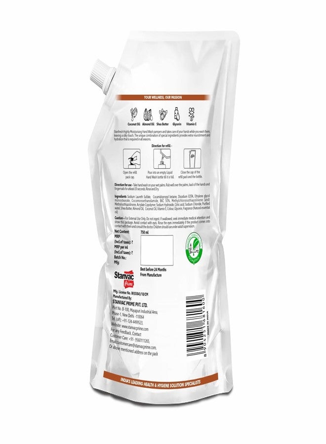 Stanfresh | Highly Moisturising | Hand Wash | Soft On Hands | Coconut & Shea Butter | 750ml - Image 3