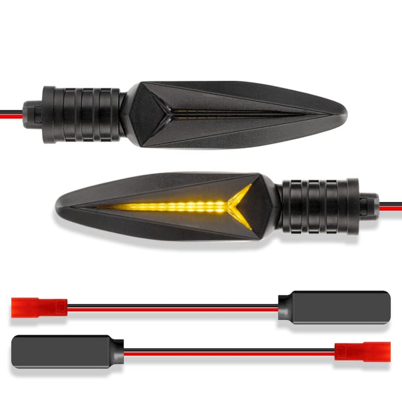 HAZAWA LED Turn Signal Light with Decoder Front Indicator Sequential Blinkers Compatible with BMW R1200GS ADV 20142017 Adventure K 1300R R800GS F800 F650GS F700GSStyleB StyleA - Image 2
