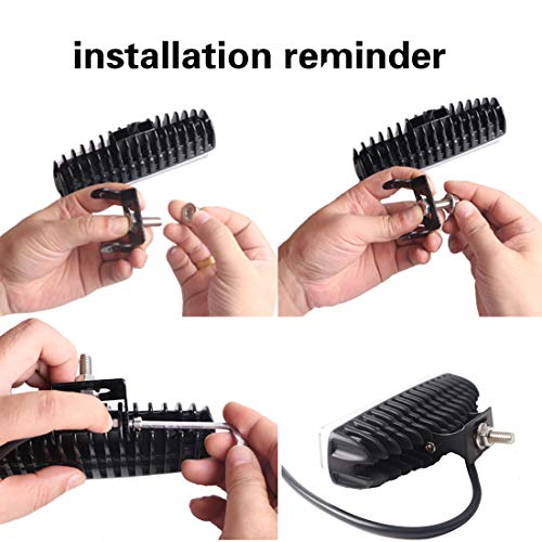 LY8 ضوء أمان رافعة شوكية LED LY8 30W منطقة خطر باللون الأزرق 10-80V (1 قطعة) - Image 4
