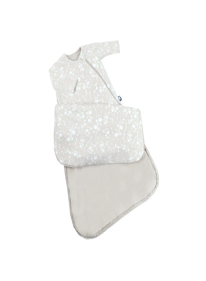 GUNAMUNA Unisex Long Sleeve Sleep Sack, Wearable Sleep Bag for Toddlers and Babies, Soft Rayon, 1.0 TOG, Magnolia, 24-36 Months - Image 1