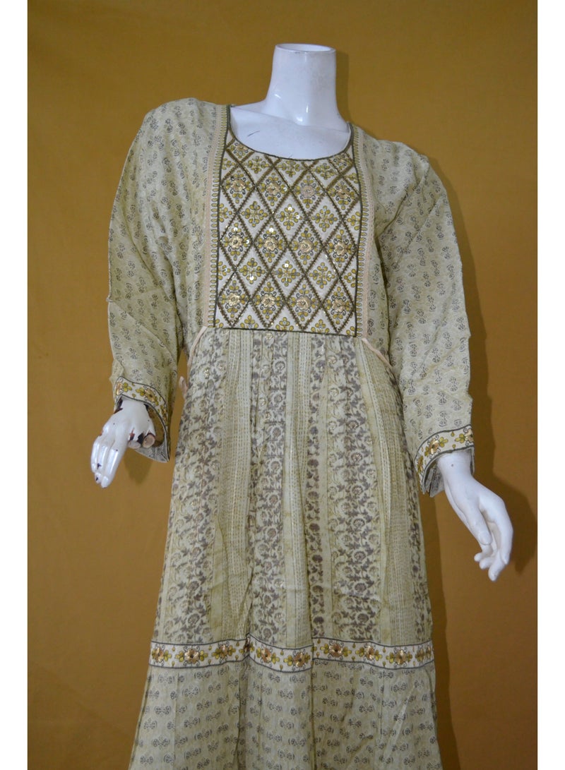Zainah Elegant Women's Jalabiya – Modest Evening & Party Dress with Embroidery, Long Sleeves, and Adjustable Side Strips - Image 3