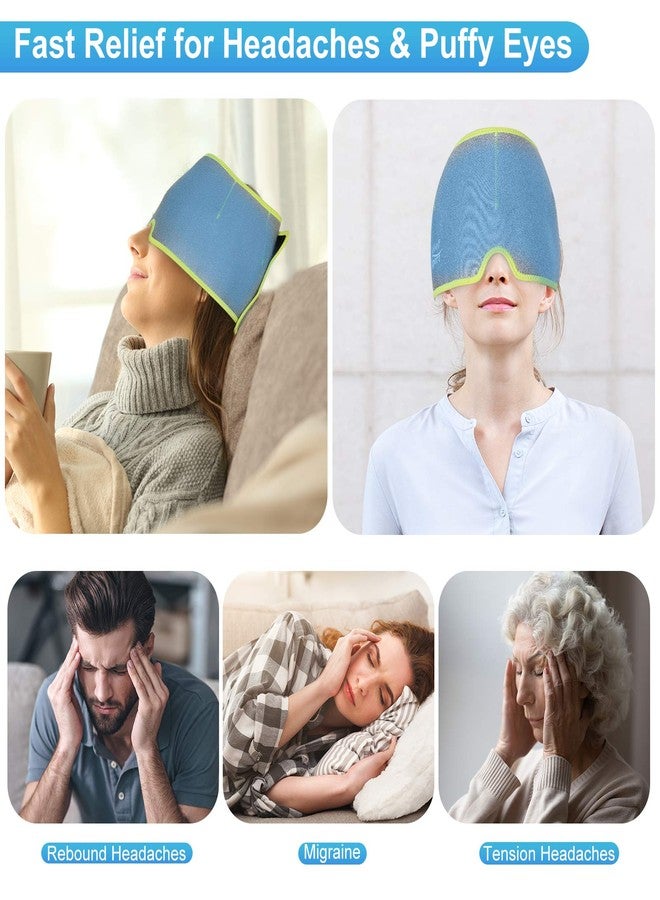 Relief Expert Headache and Migraine Hat with Ice Head Wrap for Injuries Reusable Gel Cold Pack, Ice Cap for Cold Compression Pain Relief for Tension, Sinus, Pressure - Image 4