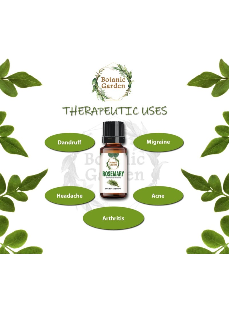BOTANIC GARDEN Rosemary Oil for Healthy Hair and Shiny Skin, (10ml) - Image 5