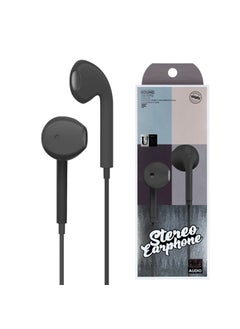 High Bass Earphones with Mic for Apple Android HuaweiBaitong BTE-08 earphone black boxed Baitong BTE-08 earphone black boxed