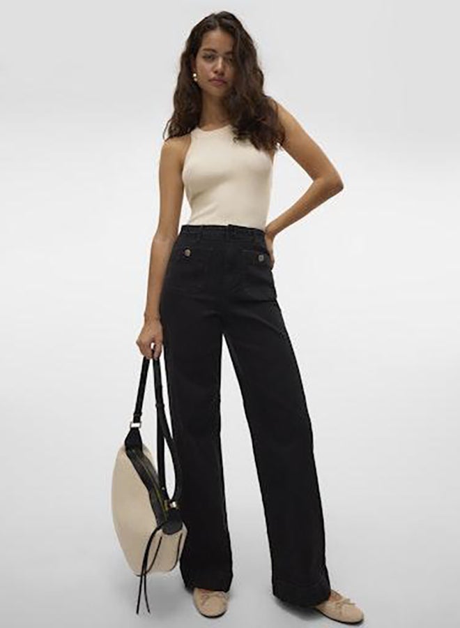 VERO MODA Vmkayla Hr Wide Pocket Jeans Mix  - Image 2