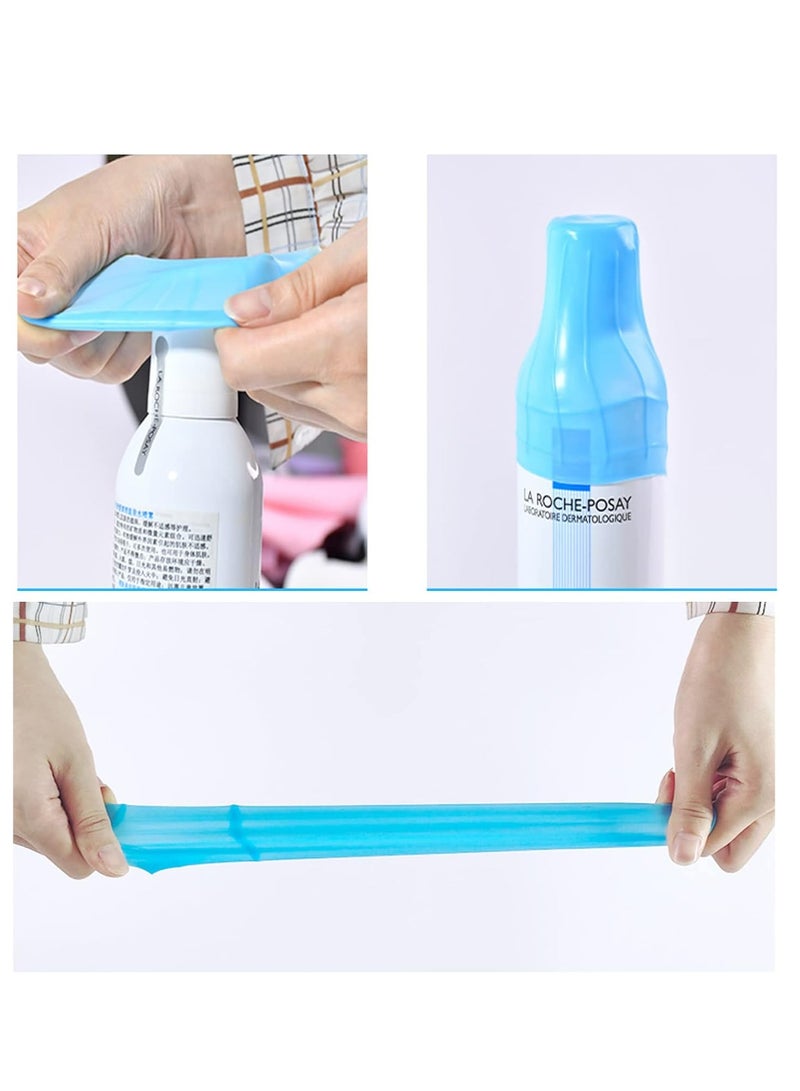 Oasisgalore 8PCS Leak Proof Sleeves for Travel Containers, Elastic and Reusable Silicone Covers for Toiletries  - Image 2