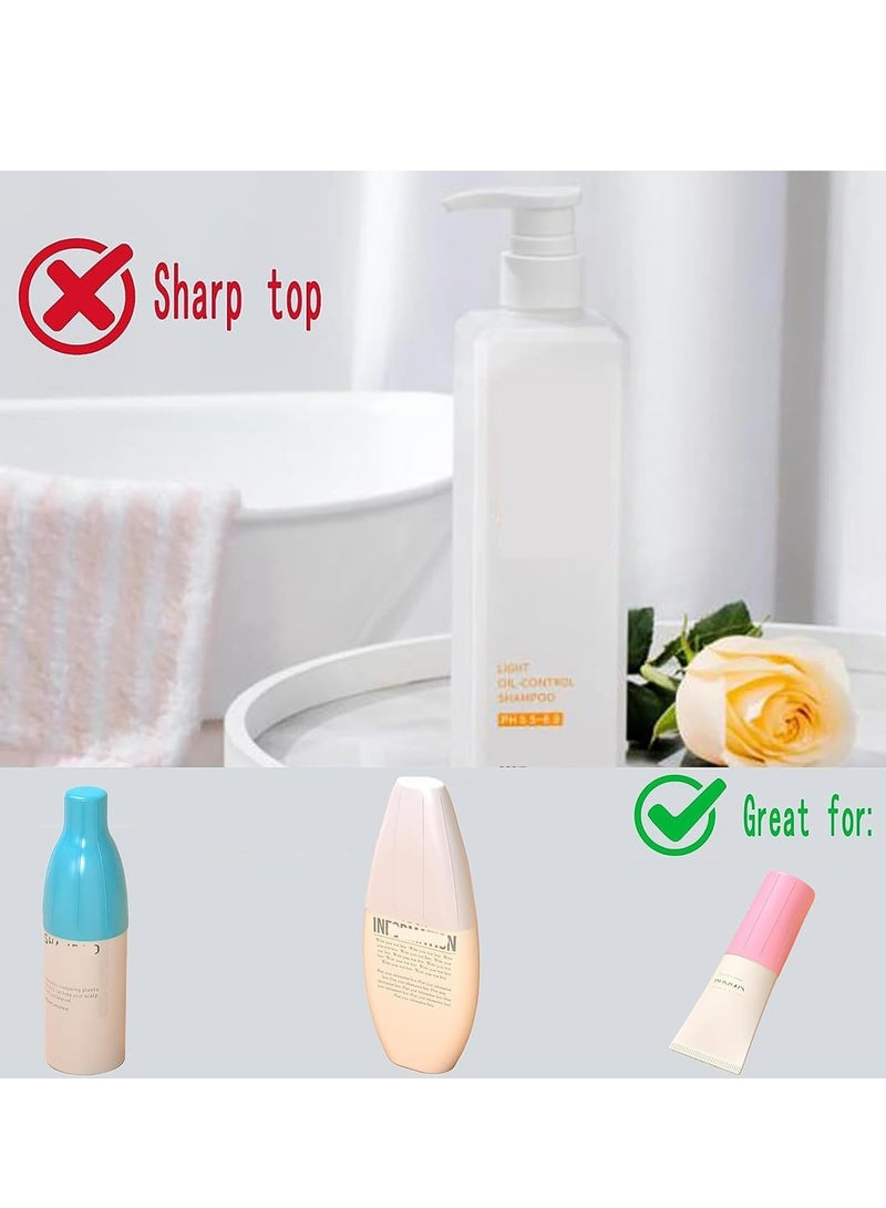 Oasisgalore 8PCS Leak Proof Sleeves for Travel Containers, Elastic and Reusable Silicone Covers for Toiletries  - Image 5