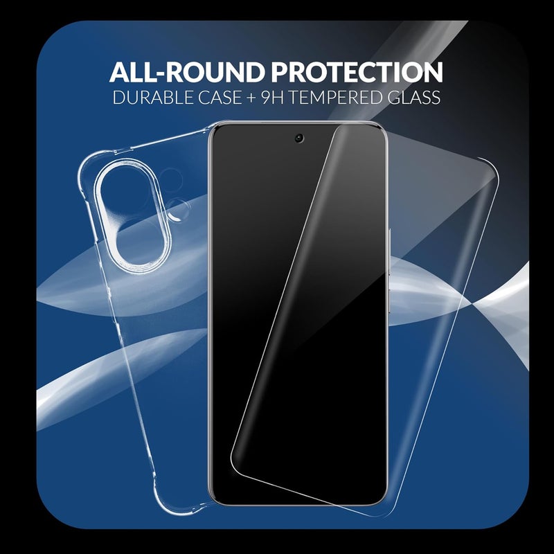 ShieldTech Back Cover Case + Screen Protector for Vivo V60e 5G | Camera Protection | Transparent Mobile Phone Back Case Cover for Vivo V60 e | Vivo V60e 5G TPU Transparent Mobile Back Cover Case - Image 4