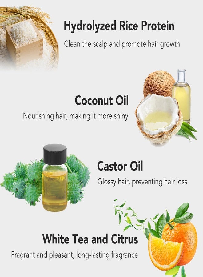 RTBYUE Rice Water Shampoo Bar for Hair Growth and Strengthening, Solid pH-Balanced Soap for Thinning, Weak or Damaged Hair, All Types, 3.2oz - Holiday Gift - Image 4