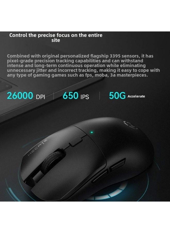 Generic - HE95CAG4TEMg Game E-sports Charging 33 Macro Desktop Computer Bluetooth Wireless Mouse Walker Pro3m-Specification:White [g4m Pro]-official Standard-paw3395 - Image 1