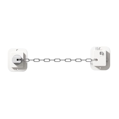 KidDough Door Latch Chain Safety Lock, Door/Window Chain for Secure Home | Ideal for Bedroom, Bathroom, Sliding Doors | Safety Lock for Kids, 1 Piece - Image 1