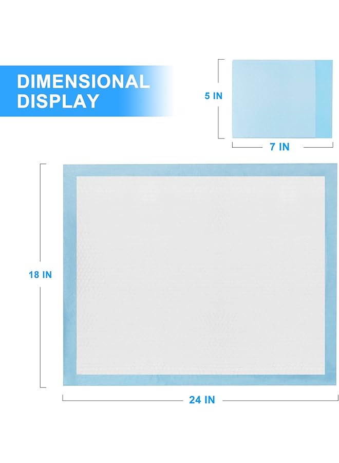 Zdolmy Disposable Large Changing Pads High Absorbent Waterproof Portable Mattress Leak Proof Breathable Incontinence Pad Play Sheet Bed Chair Table Mat Protector Adult Child Baby Pets Underpad - Image 2