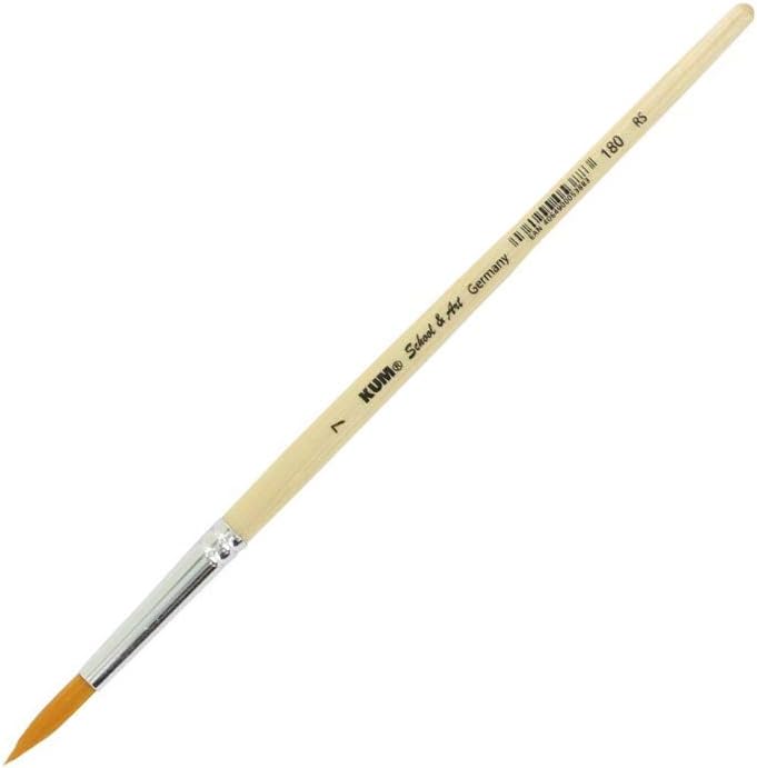 Kum 514.17.19 – Synthetic Brush Pointed, School & Art RS #7, Pack of 1 - Image 1