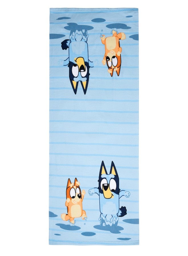 Jay Franco Bluey and Bingo Bath Towel & Bath Buddy Set - Kids Bathtub Accessories - Includes 25 x 50 Inch Microfiber Towel & 13 Inch Bingo Water Play Buddy - Image 2