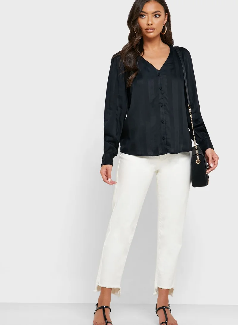 VERO MODA Button Down Striped Shirt