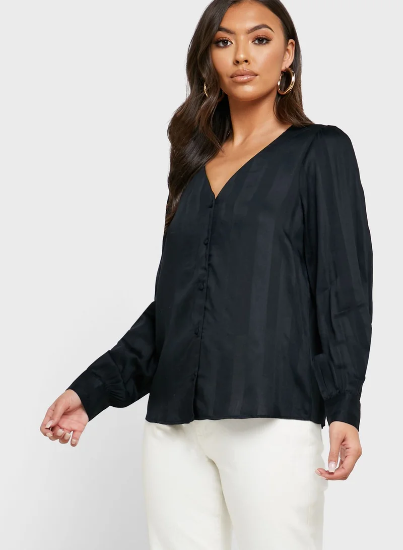 VERO MODA Button Down Striped Shirt