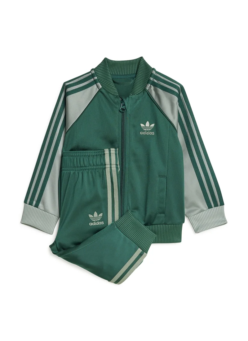 اديداس adidas SST TRACKSUIT Green Originals Kids SUITS