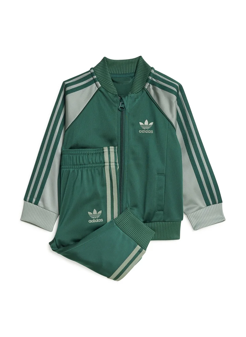 اديداس adidas SST TRACKSUIT Green Originals Kids SUITS