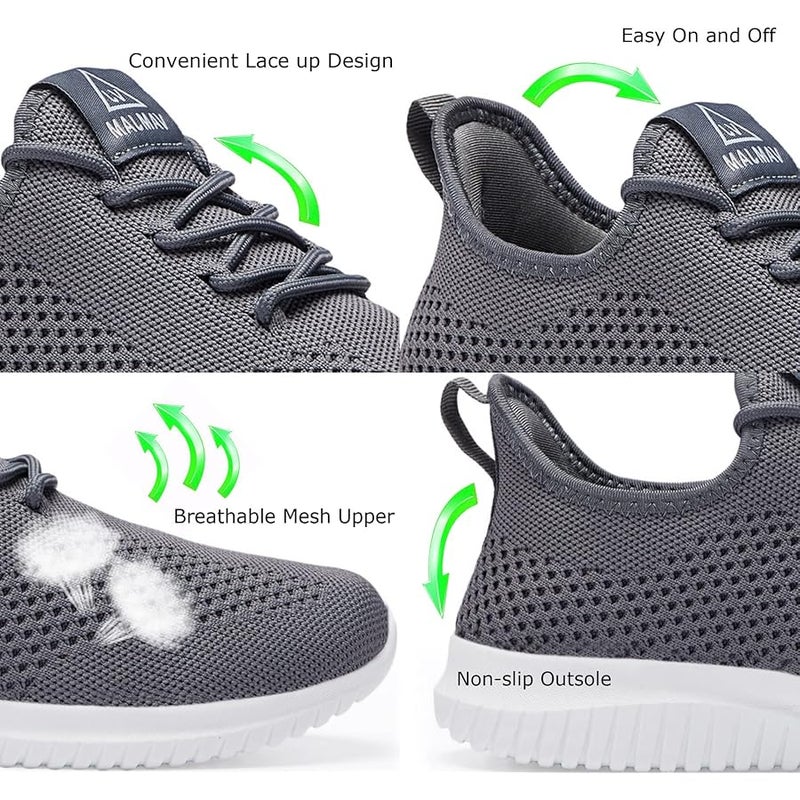 VAMJAM Men's Running Shoes Ultra Lightweight Breathable Walking Shoes Non Slip Athletic Fashion Sneakers Mesh Workout Casual Sports Shoes - Image 5